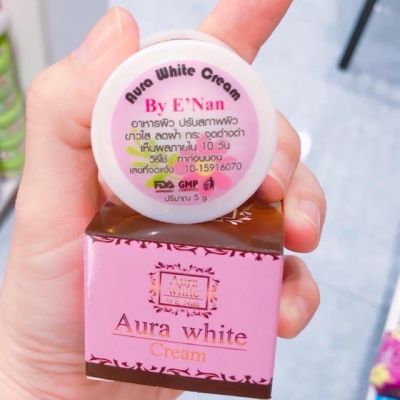 Aura White Night Cream By ENan ครีมออร่าไวท์  ครีมอีแนน ของแท้ ปริมาณ 5 กรัม