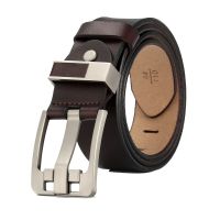 Cow Genuine Leather Luxury Strap Male Belts For Men New Fashion Classice Vintage Pin Buckle Men Belt High Quality Belts