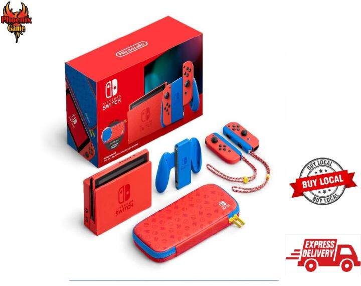 Nintendo Switch Console Mario Red & Blue Special Edition Export Set