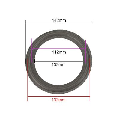 ‘；【-【 GHXAMP 2PCS 5.5 INCH BASS Speaker Foam Side KTV Woofer Speaker Repair Accessories DIY Sponge Side Edge Ring Circle