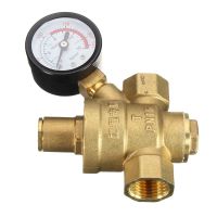 Pressure reducing valve High Quality DN15 NPT Brass 1 2inch Adjustable Water Pressure Regulator Reducer and Gauge Meter