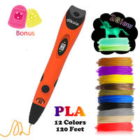 Dikale 3D Drawing Pen 7th Generation 3D Printer Pen Pencil Stencil 3D Stift Drucker eBook Refill PLA Filament Kid Adult DIY Gift