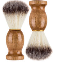 Badger Hair Men S Shaving Brush Barber Salon Men Facial Beard Cleaning Appliance Shave Tool มีดโกนแปรงด้ามไม้