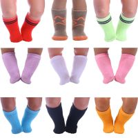 A Pair Of Solid Color Socks For 18-inch American Doll 43cm DollDoll Accessories For New Born Baby Doll Clothes Children Gifts