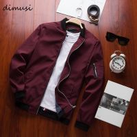 DIMUSI ซิปแจ็คเก็ตบอมเบอร์สำหรับผู้ชาย,เสื้อผ้าแนวสตรีทลำลองเข้ารูปพอดีฮิปฮอปนักบินเสื้อคลุมเบสบอลขนาดพิเศษ4XL ฤดูใบไม้ผลิ