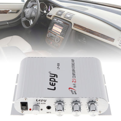 12V 2CH Channel Mini Hi-Fi Car Audio Amplifier Booster Radio MP3 Stereo Digital Player MP3 MP4 CD Player for Car Motorcycle Home