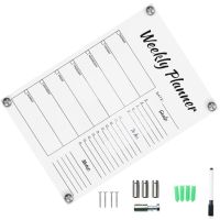 Whiteboard Kids Planning Reminder Tool Magnetic Menu Refrigerator Planner Memo Checklist Sheet Message Writing