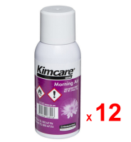 KIMCARE MICROMIST น้ำหอมปรับอากาศ คิมแคร์ ไมโครมิสต์ รีฟิล กลิ่นมอร์นิ่ง แอร์ รหัสสินค้า 6894 สินค้าคิมเบอร์ลี่ย์-คล๊าค โปรเฟสชั่นแนล 12 ขวด ขวดละ 54 มิลลิลิตร