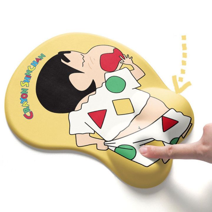 msaxxza-อนิเมะสบายสรีรศาสตร์-ชุดนอน-shinnosuke-ที่รองเม้าส์ข้อมือพักผ่อนเล่นเกมรองรับข้อมือดินสอสีชินจัง