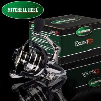 [HOT LIAXLLWISAAZH 534] MITCHELL REEL Fishing Reel 5.2:1 Gear Ratio โลหะ Spinning Reel 12กก. ลากสูงสุดปลาเทราท์ปลาคาร์พเหยื่อ Reel Pesca