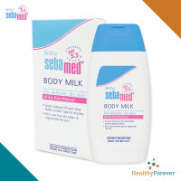 ☀️EXP 05/24☀️ Baby Sebamed Body Milk 200 ml. โลชั่นน้ำนมเด็กสำหรับผิวแห้งถึงแห้งมากซึมซาบเร็วไม่เหนียวเหนอะหนะให้ความชุ่มชื้น