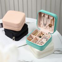 Portable Jewelry Storage Box Candy Color Travel Storage Organizer Jewelry Case Earrings Necklace Ring Jewelry Organizer Display