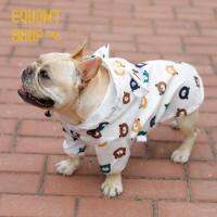 EQUOMT Pug เสื้อโค้ทกันน้ำลายสุนัขบูลด็อกฝรั่งเศสเสื้อแจ็กเก็ตกันฝนเสื้อกันฝนสุนัขผลิตภัณฑ์ผ้าสำหรับสัตว์เลี้ยง Schnauzer เสื้อผ้า