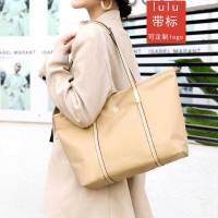 Lulu New High Capacity Waterproof Oxford Butot Bag Womens One Shoulder Bag Womens Fashion Simple Versatile Handbag