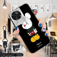 เคส PMP สำหรับ Tecno Camon 20 Camon 20 Pro Itel S23 (แหวนใส่นิ้ว + เชือกเส้นเล็ก) Tecno Camon เคสโทรศัพท์ซิลิโคนนิ่มแบรนด์ยอดนิยม