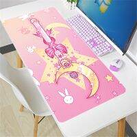 Pink Sailor Moon landscap Mouse Pad Anime Gabinete Gamer ковер Large Tablet Keyboard Carpet Kawaii Gaming Accessories Mousepad