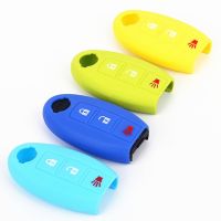 npuh Silicone Car Key Protector Cover Case for Nissan Tiida Qashqai March Micra Juke Versa Note Leaf 370Z Cube Murano Pulsar Rogue