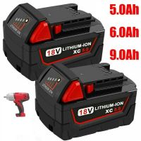 18V For Milwaukee M18 Battery M18B6 XC 9.0 Ah Li-Ion 48-11-1860 48-11-1852 Or Charger 48-11-1850 48-11-1840 Cordless Power Tools [ Hot sell ] vwne19