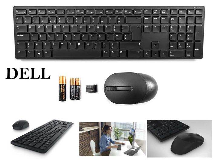 Original Dell KM5221WBKBUS KM5221W Pro Wireless Keyboard and Mouse