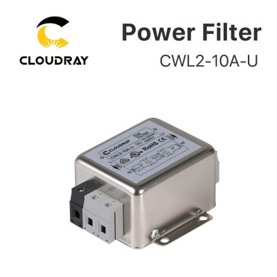 Cloudray Power EMI Filter CWL2-10A-U Single Phase AC 110- 250V 10A 50/60HZ for Co2 Laser Engraving Machine