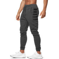 Autumn new mens cotton Sweatpants gyms Fitness workout solid trousers male Casual fashion Pencil Pants Joggers sportswear 2021