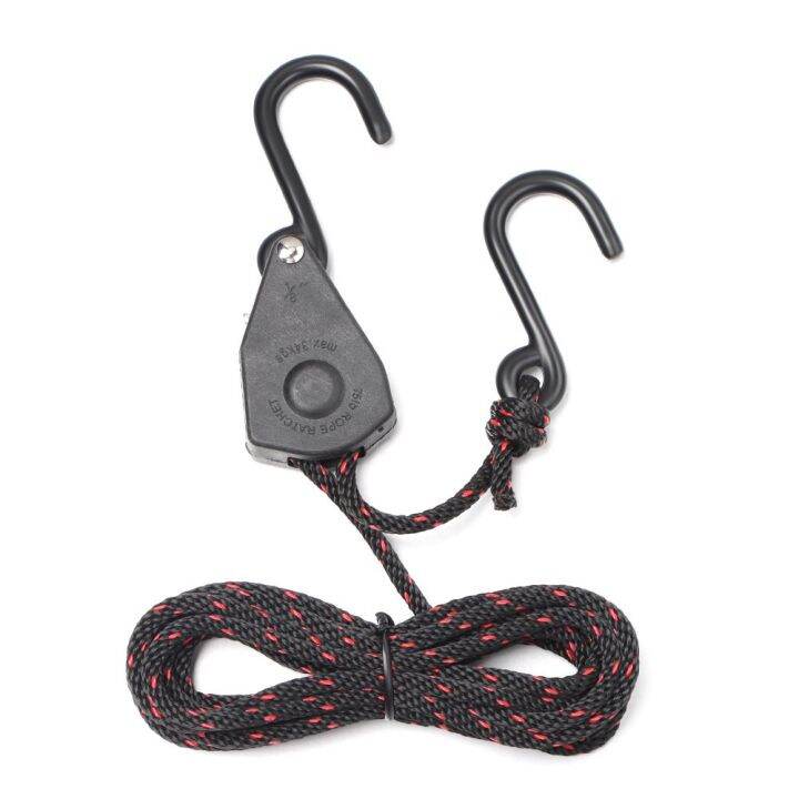 1Set Sling Pulley Ratchets Kayak And Canoe Boat Bow Stern Rope Lock Tie ...