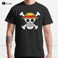 Straw Hat Jolly Roger Classic T-Shirt Mens T Shirts High Quality Cute Elegant Lovely Kawaii Cartoon Sweet Cotton Tee Shirts New