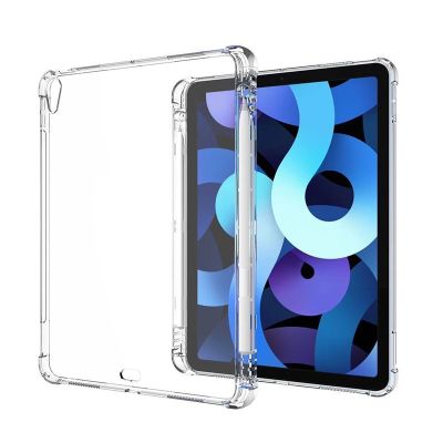 【DT】 hot  Silicone Case For Ipad Pro 10.2 9.7 11 12.9 10.2 Inch Cover With Pencil Holder For Ipad 2020 Air 4 3 2 1 Air 5 2022 Mini 6 4 5
