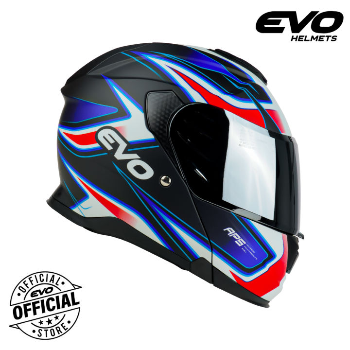 Evo Vxr Modsh Full Face Dual Visor Helmet With Free Clear Lens