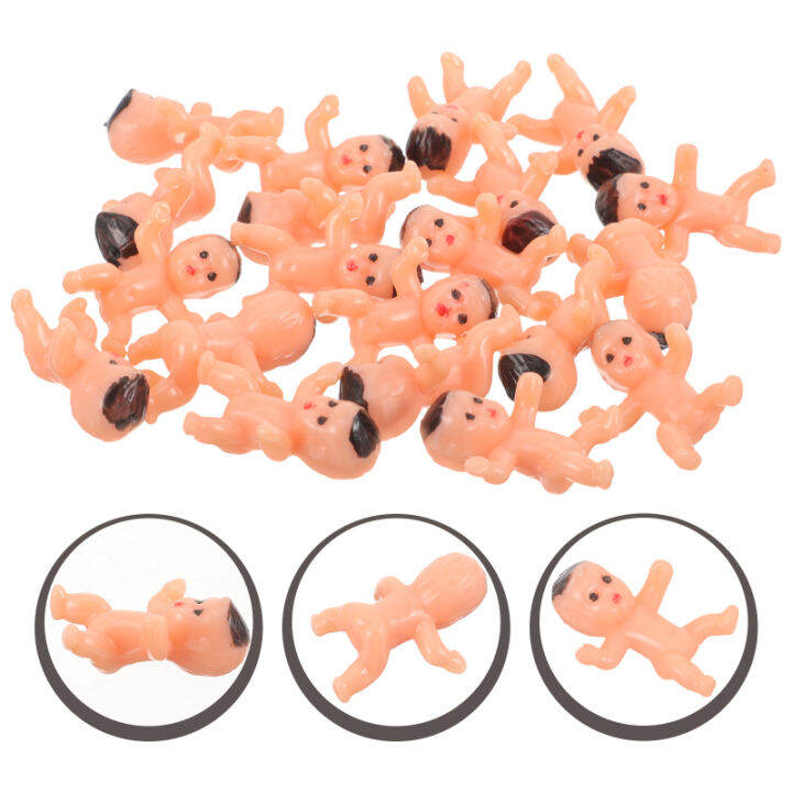 jiogein-20pcs-mini-baby-models-plastic-toys-babies-tiny-babies-decors-รุ่นเล็กสำหรับเด็กสำหรับเด็กอาบน้ำเค้ก