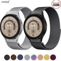 [Hot K] สาย Milanese สำหรับ Samsung Galaxy Watch 5/4/4 Classic 44Mm 40Mm 46Mm 42Mm ไม่มีช่องว่างสายข้อมือโลหะ Galaxy Watch 5 Pro 45Mm Band