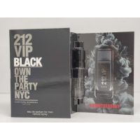 ? Vial Carolina Herrera ? 212 VIP Black own the party NYC EDP for men 1.5ml น้ำหอมชนิดพกพา น้ำหอมไวออลแท้? [ ด่วน ไม่ลองถือว่าพลาดมาก!! ]