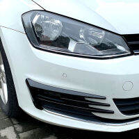 ไฟตัดหมอกกันชนรถสีดำเงาสำหรับกอล์ฟ7 MK7 2013-2017ตัวคลุม Grille Trim