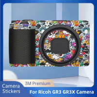 สำหรับ Ricoh GR3 GR3X กล้องรูปลอกผิวไวนิลห่อกล้องป้องกันรอยขีดข่วนฟิล์มป้องกันสติ๊กเกอร์ป้องกันเสื้อ GR3 IIIX GRIIIX GRIII