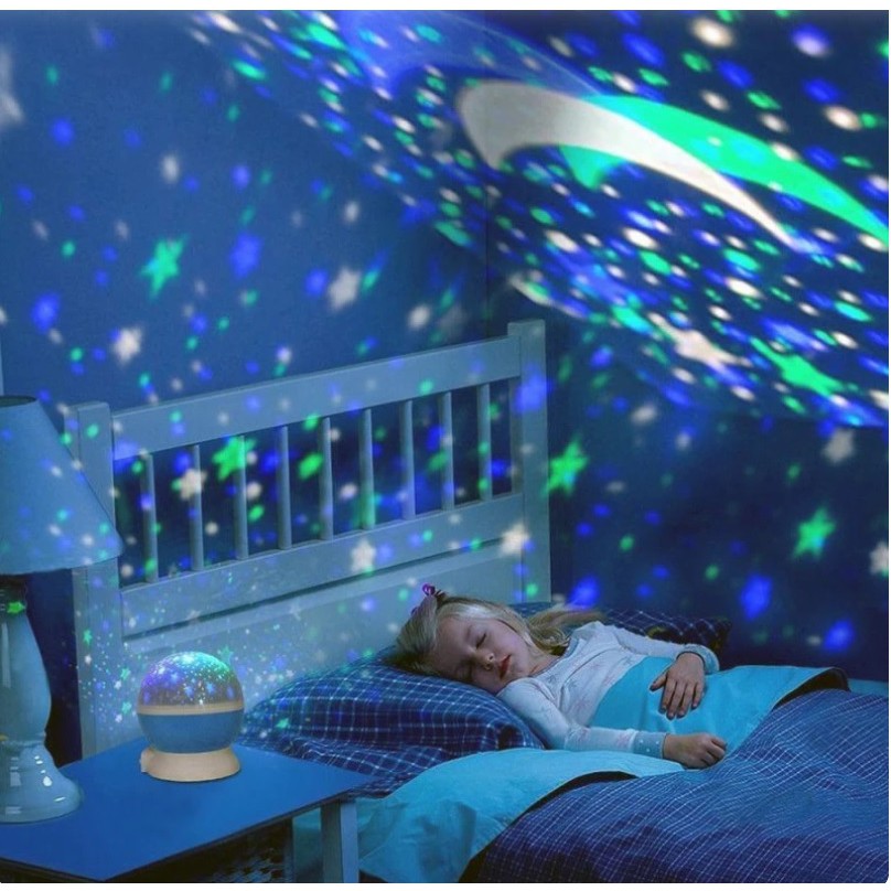 Color Changing Nursery Lamp Gift for Baby Children Boys Girls Bedroom Party Ceiling Decoration LED Starry Sky Light Projector with 360 Degree Rotating Star Projector Night Light for Kids Bedroom 