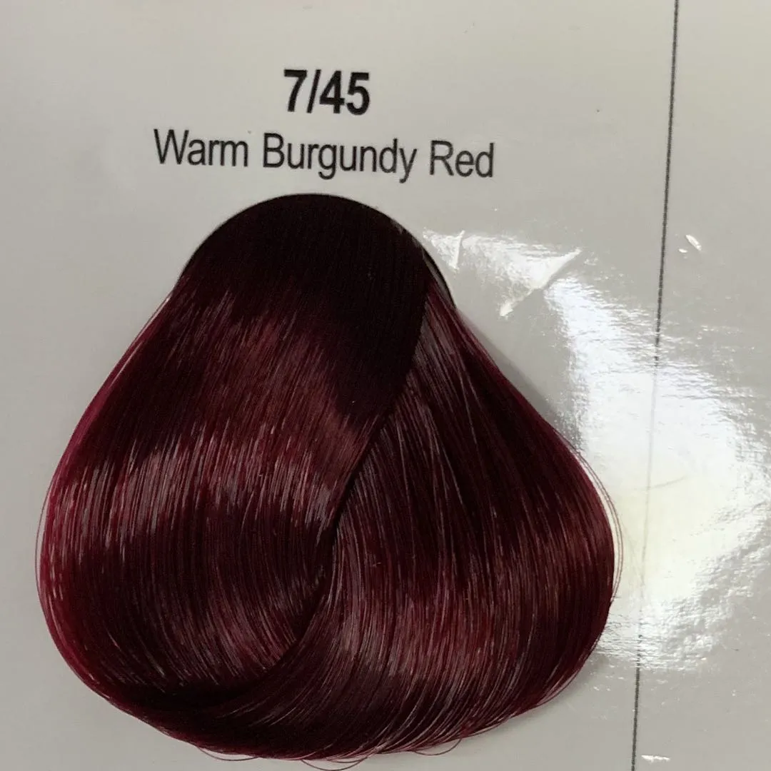 Warm Burgundy Red Hair Color Hair Color with Oxidant ( 7/45 Bob Keratin  Permanent Hair Dye ) | Lazada PH