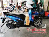 ล้อแม็ก Daiichi แม็กไดอิจิ ลาย Racing 511สำหรับ CLICK-125ทุกรุ่น  สีดำตัดเงิน(ผลิตในประเทศไทย)