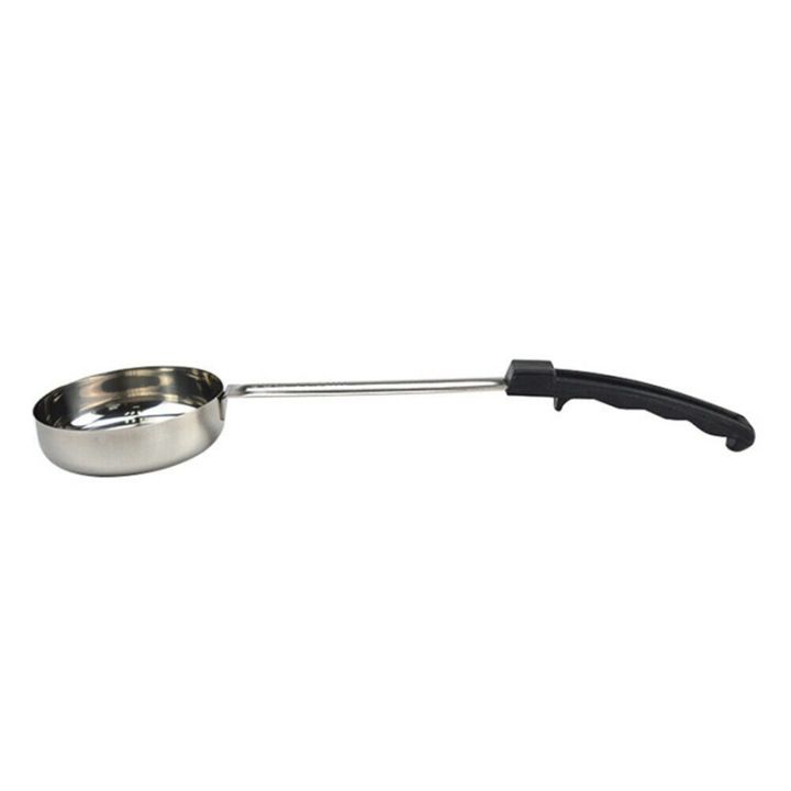 pizza-spread-sauce-ladle-rubber-handle-flat-bottom-kitchen-cooking-spoon-stainless-steel-measuring-stir-soup-spoon