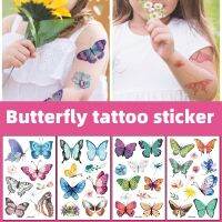 Waterproof Kids Cartoon Tattoo Stickers Cute Colorful Butterfly Tattoo Stickers Cute Temporary Tattoos