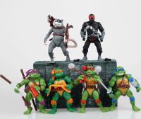 [Funny] 6pcslot Mutant Turtles Movie 12cm Master Splinter Leonardo Raphael Michelangelo Donalo Model doll Action Figures toy