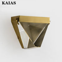 KAIAS โคมไฟ Lampu Hias ข้างเตียงนอนโคมไฟติดผนังห้องนั่งเล่นพื้นหลังทีวีโมเดิร์นเรียบง่ายโคมไฟติดผนังขนนกสุดสร้างสรรค์