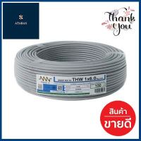 สายไฟ NNN รุ่น IEC 01 THW ขนาด 1 x 6 ตร.มม. ยาว 100 เมตร สีเทา **ใครยังไม่ลอง ถือว่าพลาดมาก**