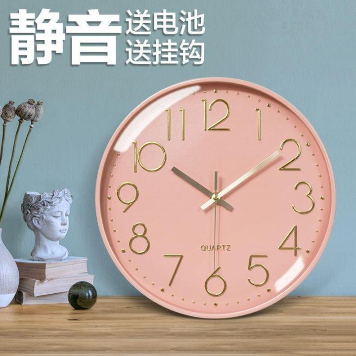 นาฬิกาแขวน-นาฬิกาที่ใช้ในครัวเรือน-นาฬิกาไร้เสียงติดผนัง-นาฬิกาควอทซ์เงียบห้องนอน-ที่นาฬิกาติดตั้งกับที่ผนัง-นาฬิกาเรียบง่ายทันสมัยสำหรับห้องรับแขก