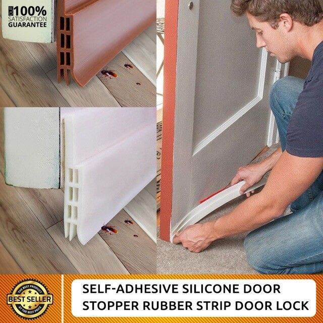 Door Silicone Rubber Strip Self Adhesive Backing Seal for Window Door Gap Anti Noise Anti Bug