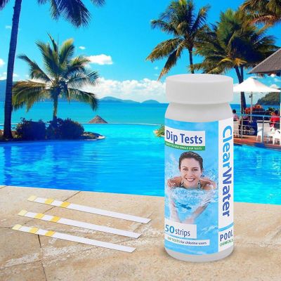 3-in-1 Swimming Pool Ph Test Paper Residual Chlorine Ph Value Alkalinity Hardness Test Strip Tester Pool Cleaner Accessory 1 pc Inspection Tools