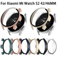 เคส Case for Xiaomi Mi Watch S2 Anti-Scratch Cases Cover with HD Tempered Glass Screen Protector Cover Accessories 42 46 mm