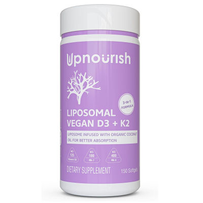 Upnourish Liposomal Vegan D3+K2 150 Softgels