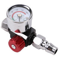 1/4 Inch NPT Control Pneumatic 0-140 PSI Portable Inline Spray Tool Accessories Compressor Paint Gauge Manual Adjusting Accurate Air Pressure Regulator