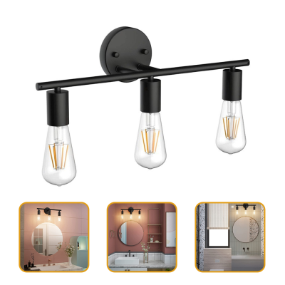 Light Vanity ห้องอาบน้ำเต้ารับติดผนังเหนือกระจกไฟอะแดปเตอร์โคมไฟ Fixture Farmhouse Outlet โคมไฟชนบท Sconces