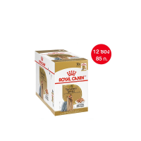 [ยกกล่อง 12 ซอง] Royal Canin Yorkshire Adult Pouch Loaf อาหารเปียกสุนัขโต พันธุ์ยอร์คไชร์ เทอร์เรีย อายุ 10 เดือนขึ้นไป (โลฟเนื้อละเอียด, Wet Dog Food, โรยัล คานิน)(ส่งฟรี)(พร้อมส่ง!!!)